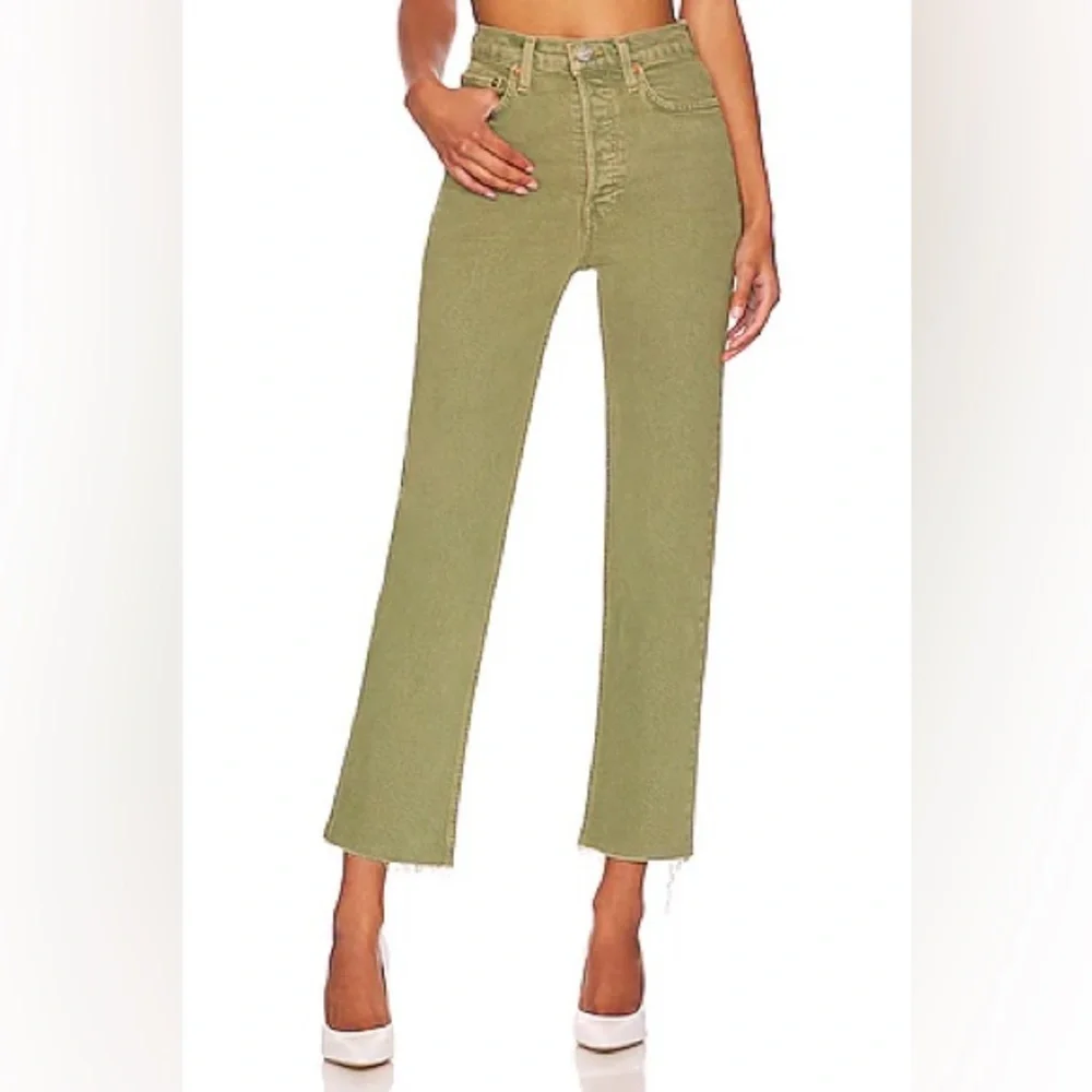 Re/Done 70’s Ultra high rise stove pipe jeans